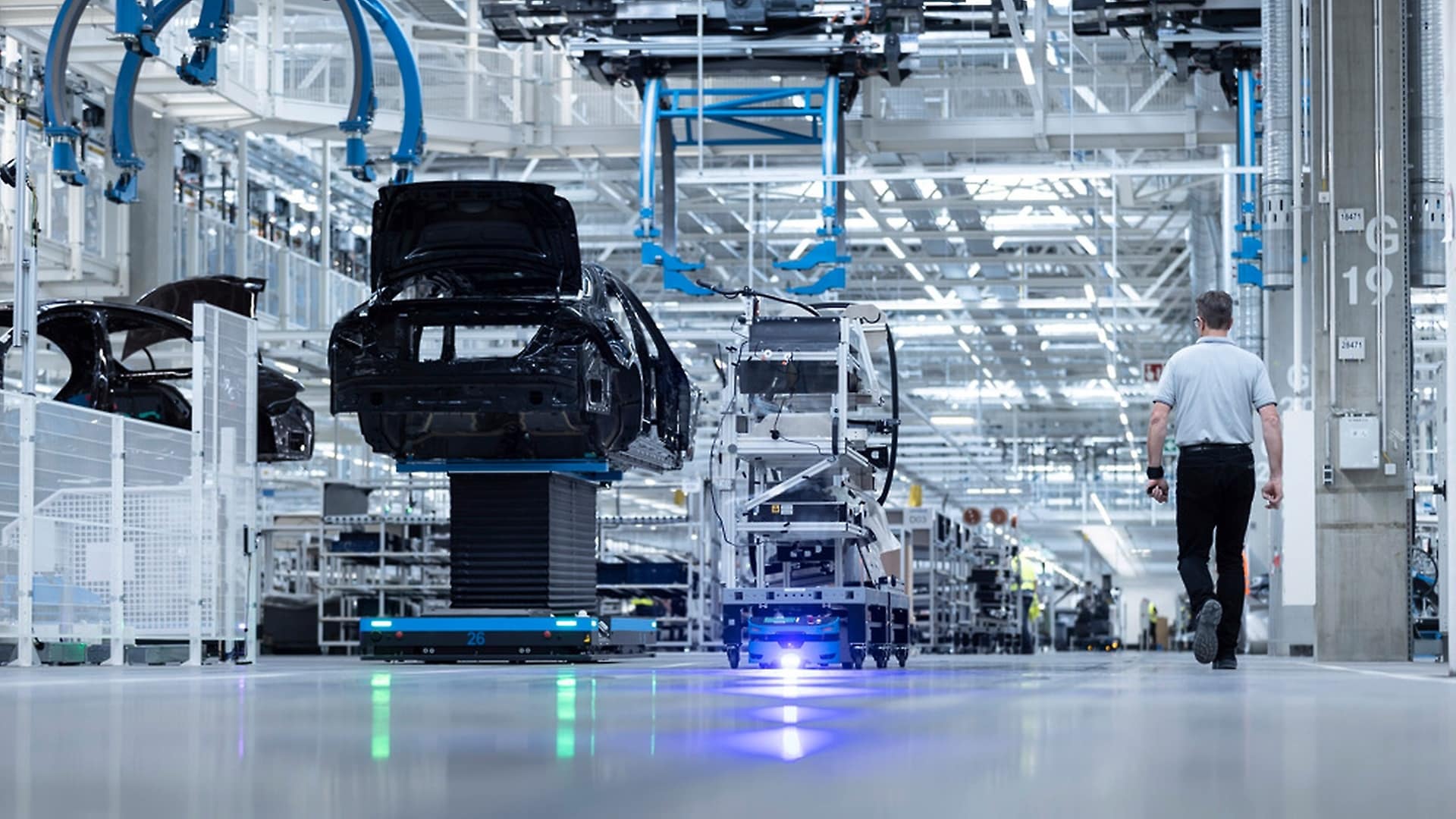 Inside Mercedes-Benz Factory 56 in Sindelfingen, Germany